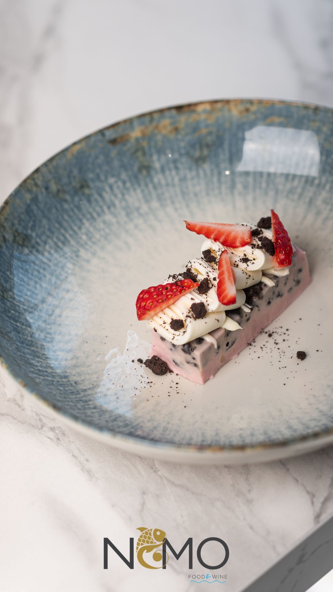 Dessert con fragole